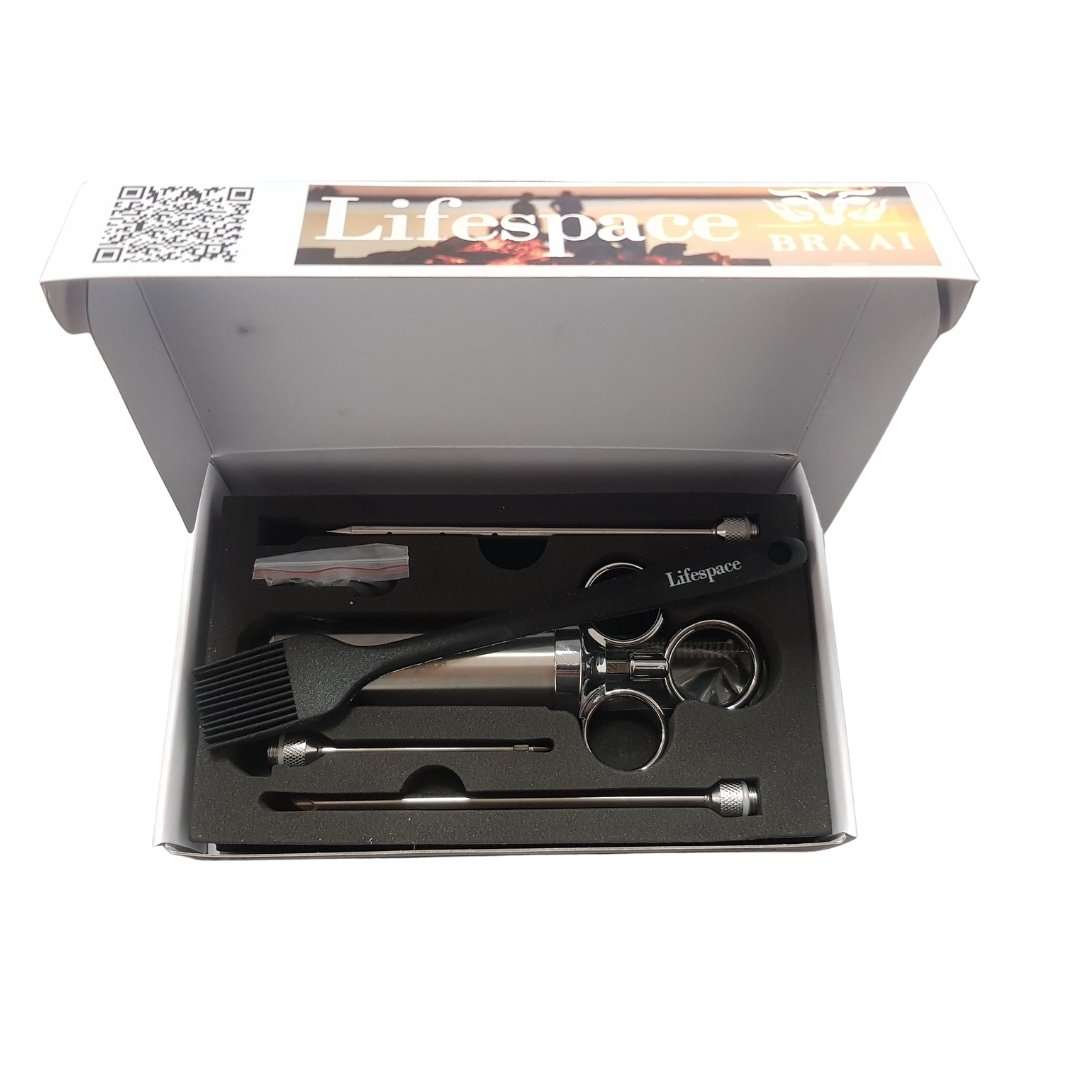 Lifespace Quality Stainless Steel Meat Marinade Injector Set