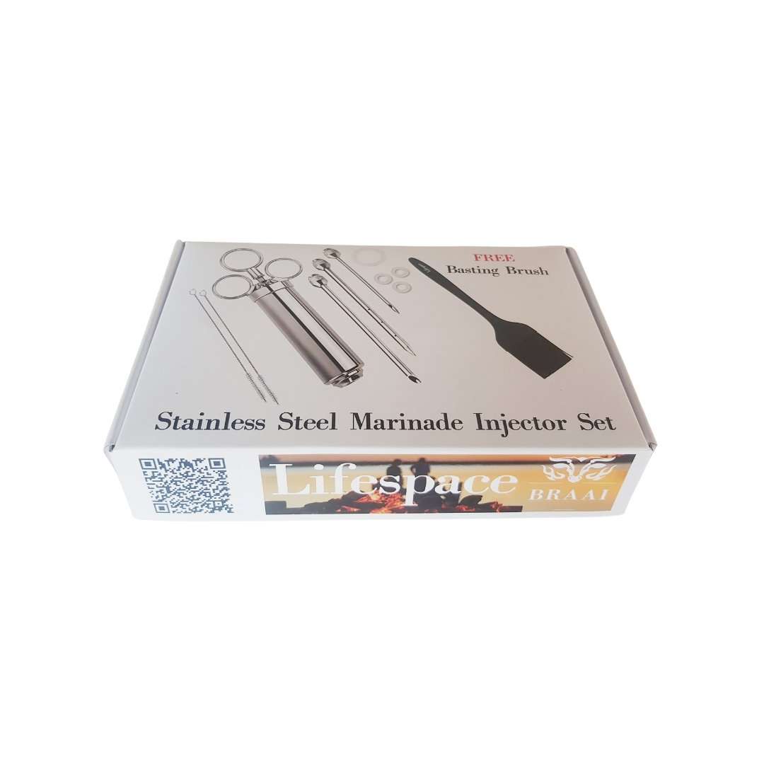 Lifespace Quality Stainless Steel Meat Marinade Injector Set