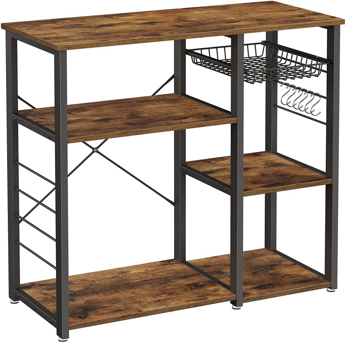 Lifespace Rustic Industrial Kitchen Utility Shelf