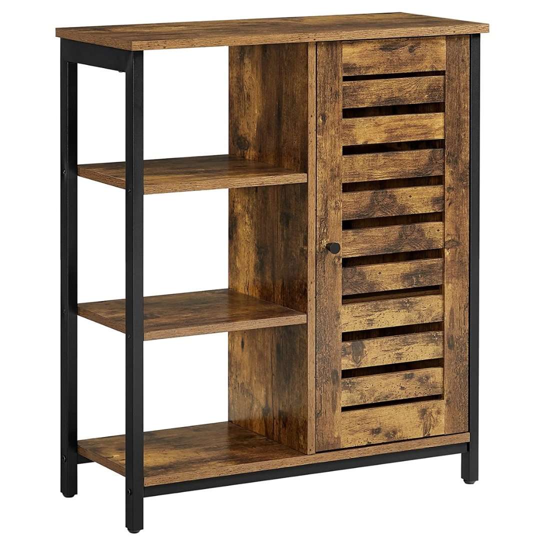 Lifespace Rustic Industrial Multipurpose Storage Cabinet with Shelves