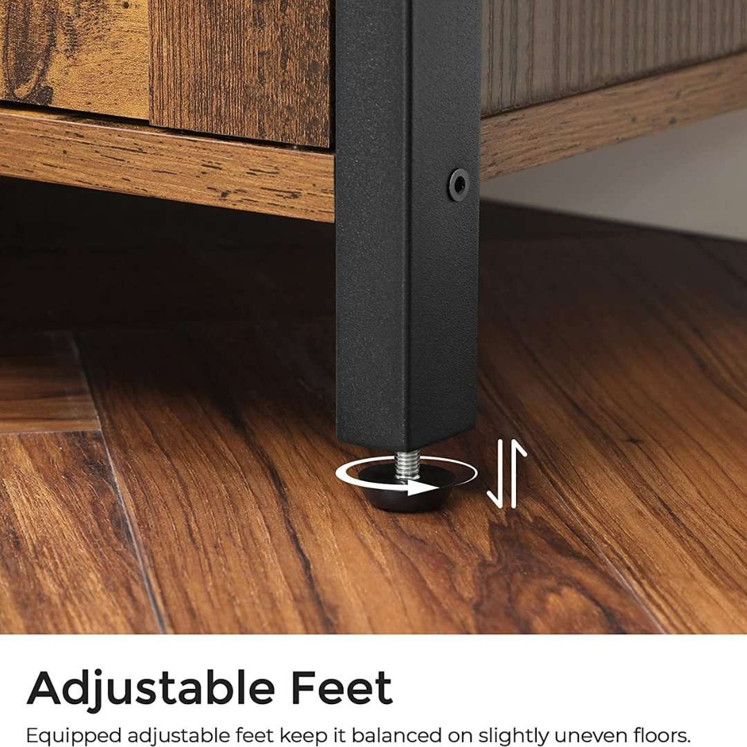 Lifespace Rustic Industrial Multipurpose Storage Cabinet with Shelves