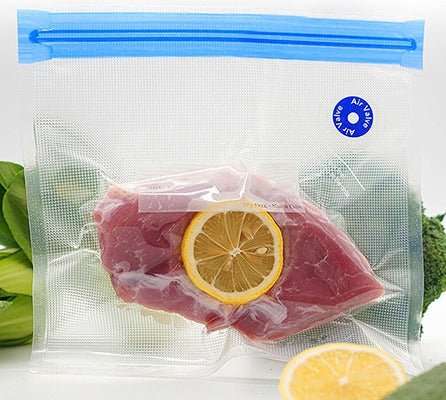 Lifespace Sous Vide Cooking Air Valve Vacuum Reusable Bag - pack of 10 - 21cm x 22cm