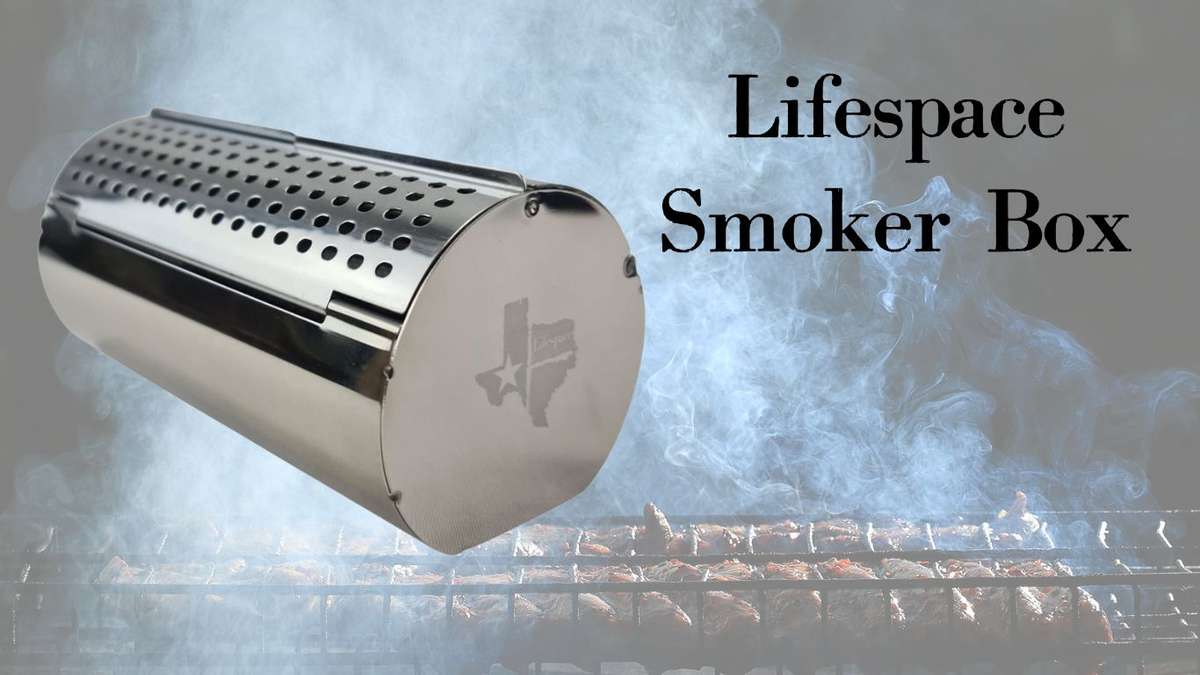 Lifespace Stainless Steel Mini Wood Chip or Pellet Smoker Box