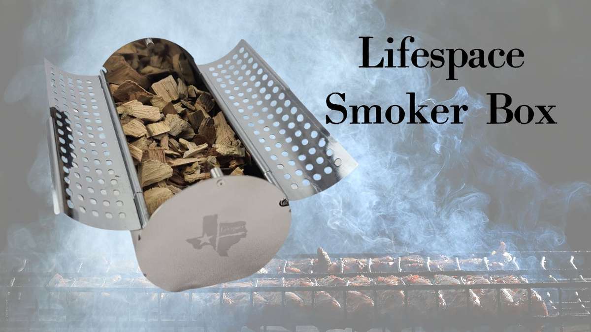 Lifespace Stainless Steel Mini Wood Chip or Pellet Smoker Box
