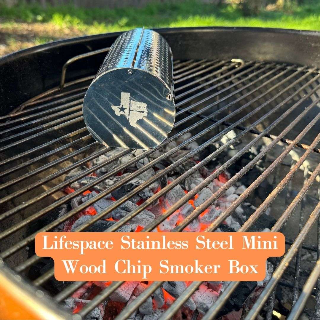 Lifespace Stainless Steel Mini Wood Chip or Pellet Smoker Box
