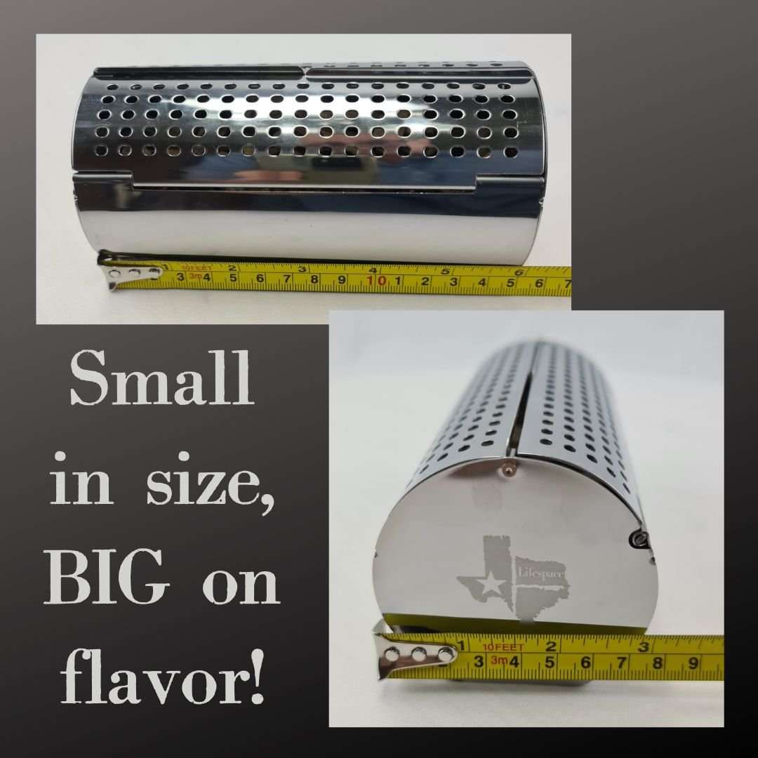 Lifespace Stainless Steel Mini Wood Chip or Pellet Smoker Box