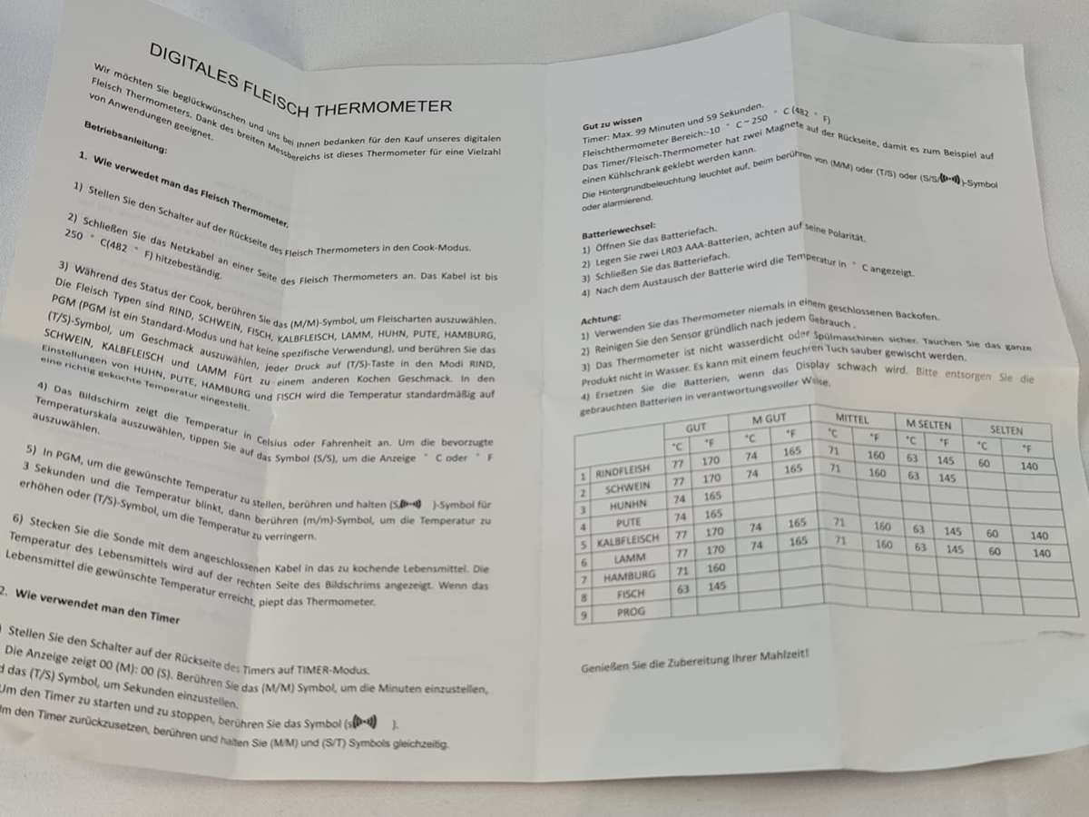 Lifespace Touch Screen Digital Thermometer with Timer & Probe