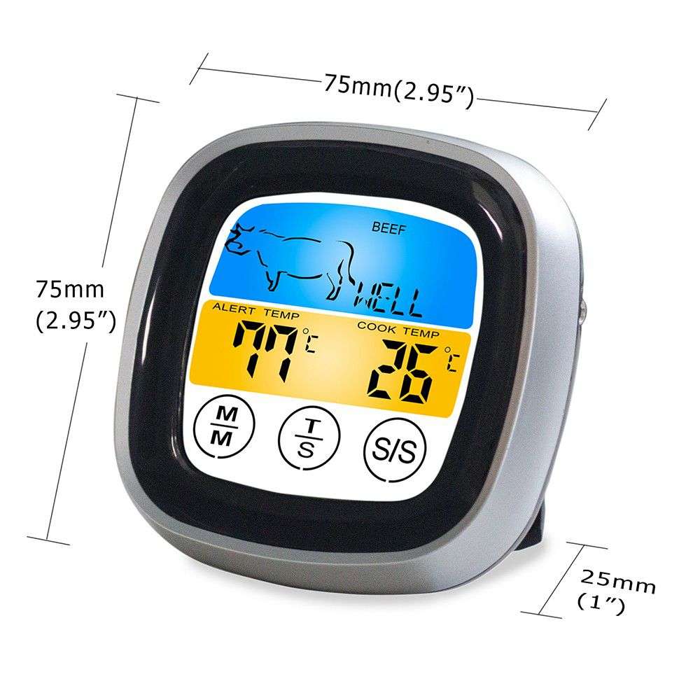 Lifespace Touch Screen Digital Thermometer with Timer & Probe