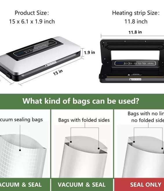 Aobosi Automatic Touch Screen Vacuum Sealer