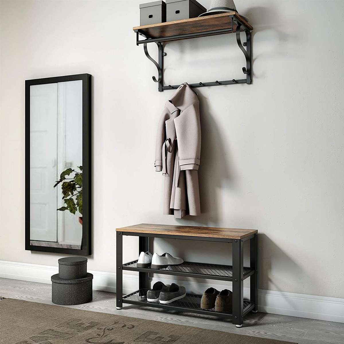 Lifespace Versatile Wall-mount Rack with Hooks