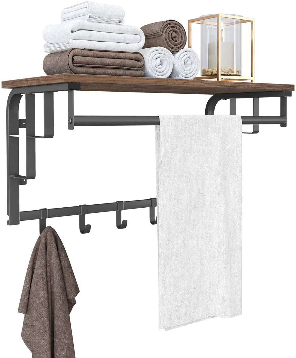 Lifespace Versatile Wall-mount Rack with Hooks