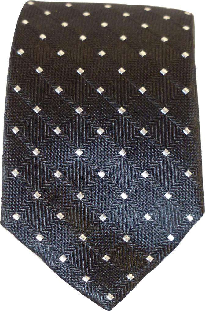 BROOK SILK TIE - 152 cm x 8 cm x 3.8 cm / BLACK