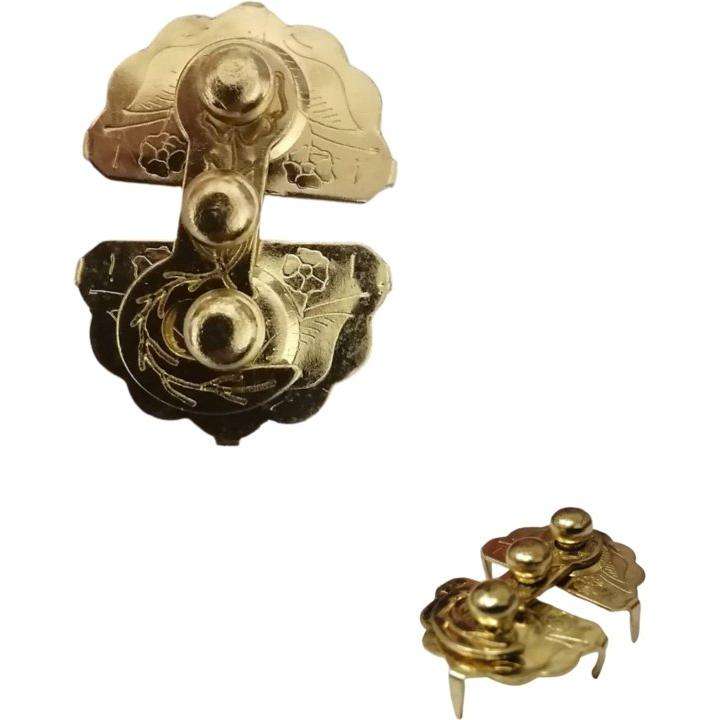 Decorative Mini Box Clasp Knock-in