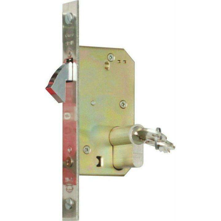 Hook lock for wooden sliding doors with 50mm backset