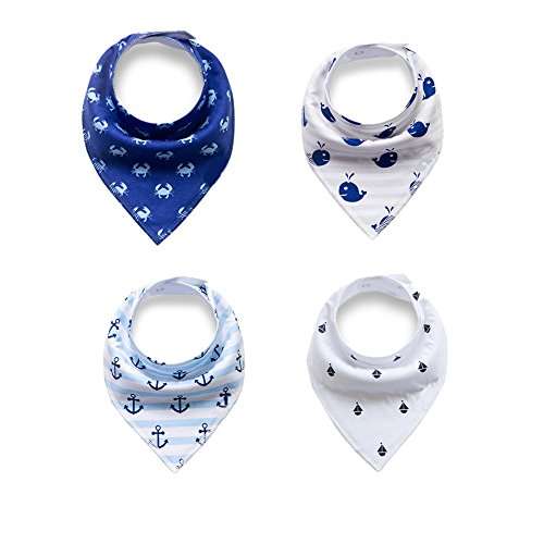 Baby Bandana Drool Bibs,Baby Dribble Bibs with Snaps 8 Pack Baby Shower Gift Set for Teething and...