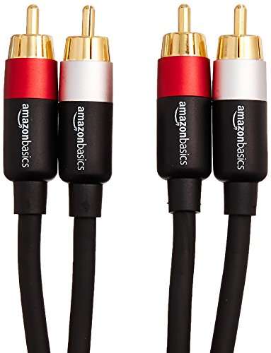 AmazonBasics 2-Male to 2-Male RCA Audio Cable - 1.22 meters