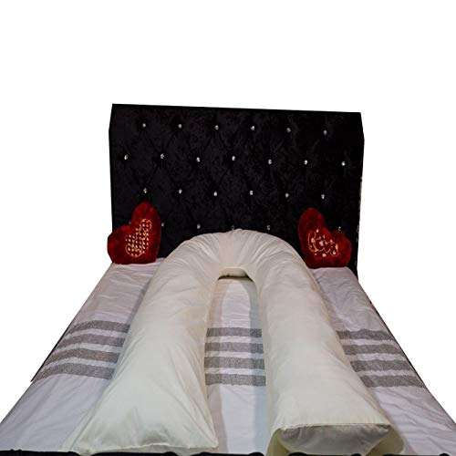 9 Ft Big U Shape Body, Back Support Maternity Pregnancy Pillow, Sleep Aid Hollow Fibre Filled U-P...