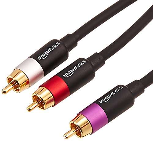 AmazonBasics 1-Male to 2-Male RCA Audio Cable - 2.44 meters