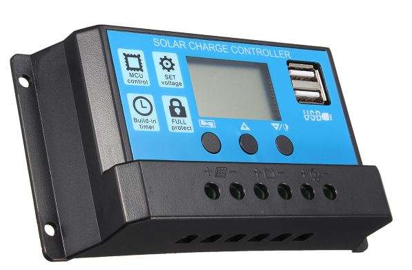 USB Solar Panel Battery Regulator - 20A