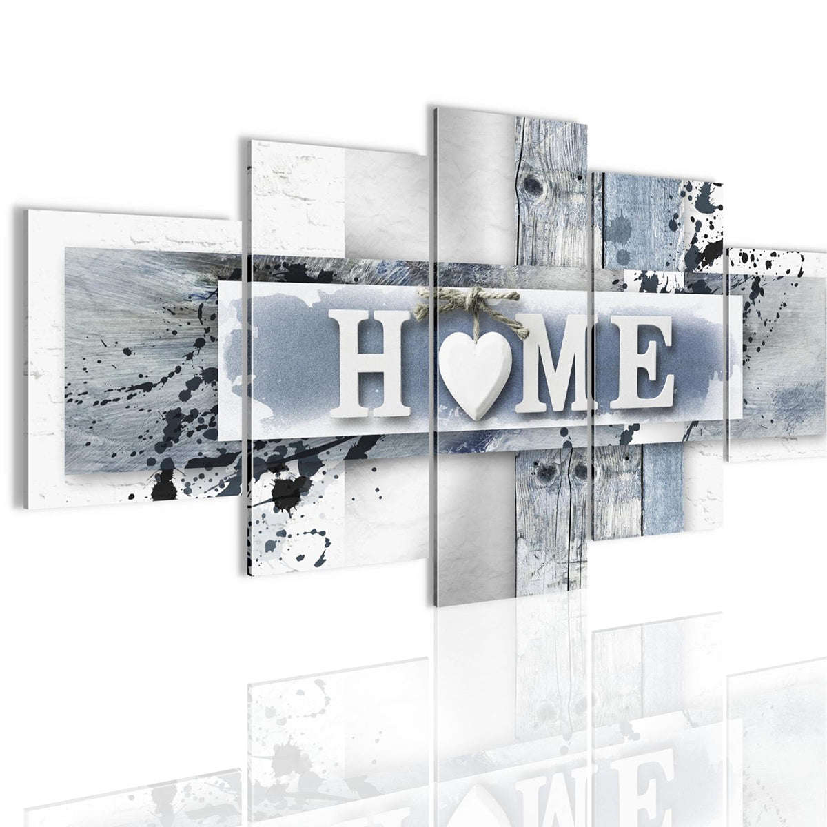 5 Panels Love HOME Wall Art Print Pictures Canvas Paintings Decorations Unframed