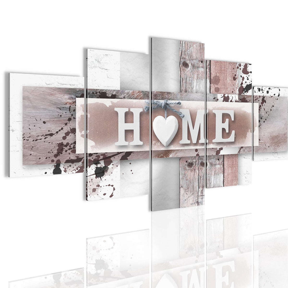 5 Panels Love HOME Wall Art Print Pictures Canvas Paintings Decorations Unframed