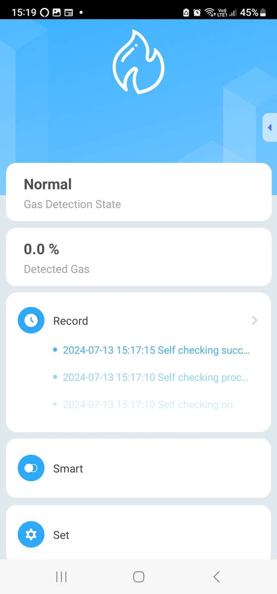 Smart Life Tuya WIFI Gas Detector Sensor w/ 80db Alarm Sound Speaker | 5V