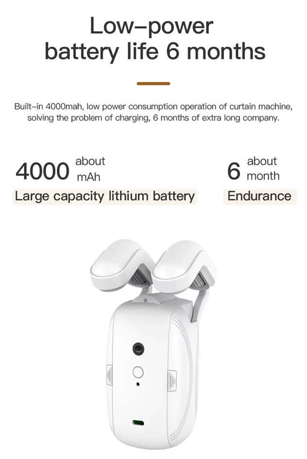 Smart Life Tuya Zigbee Curtain Robot Motor for Roman Pole T-Rail U-Rail w/ Remote (Single Opening)