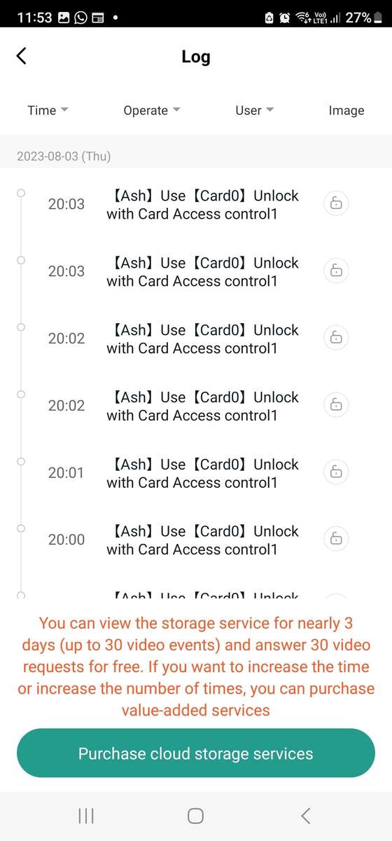 Smart Life Tuya WIFI Waterproof 12V Video Doorbell Access Control Fingerprint Card Door Gate VC4F