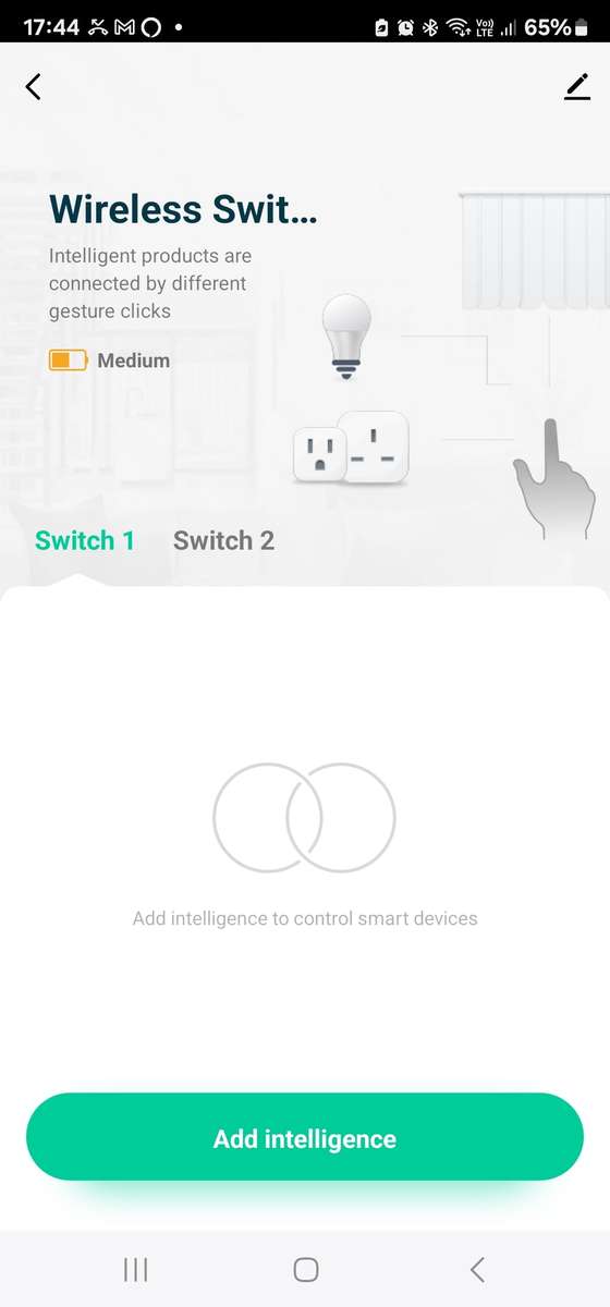 Smart Life Tuya WIFI Wireless 2CH Scene Switch | 4 Scenes | 3V