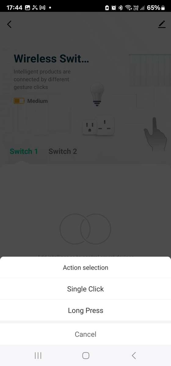 Smart Life Tuya WIFI Wireless 2CH Scene Switch | 4 Scenes | 3V