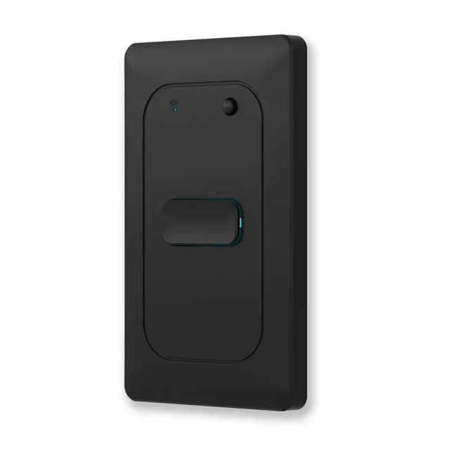 Smart Life Tuya WIFI 1CH LED Light Button Switch | Live & Neutral / Live & No Neutral Wire | Black