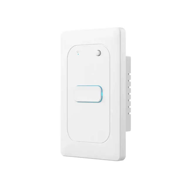 Smart Life Tuya WIFI 1CH LED Light Button Switch | Live & Neutral / Live & No Neutral Wire | White