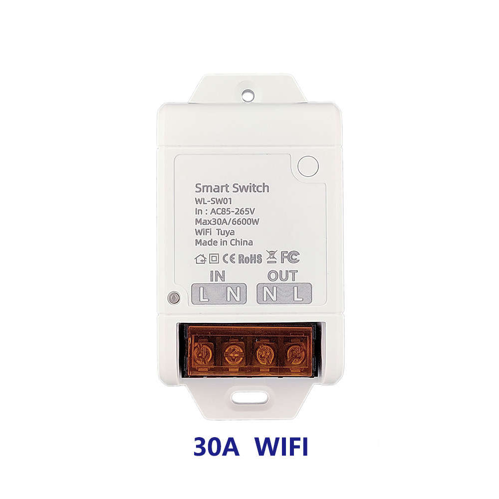 Smart Life Tuya WIFI 1CH 30A 6600W 6.6KW Switch Relay | Geyser Pool Pump