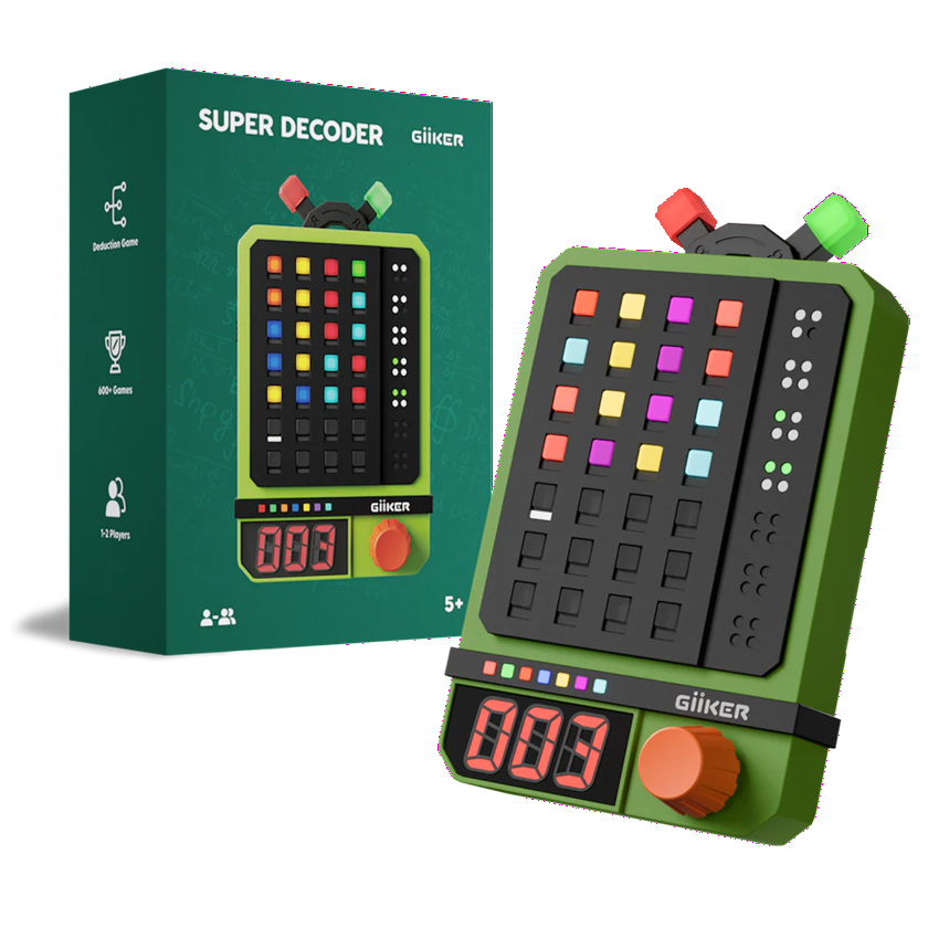 GiiKER Super Decoder  Smart CodeBreaking Puzzle Console with 600 Levels STEM Logic Game for...