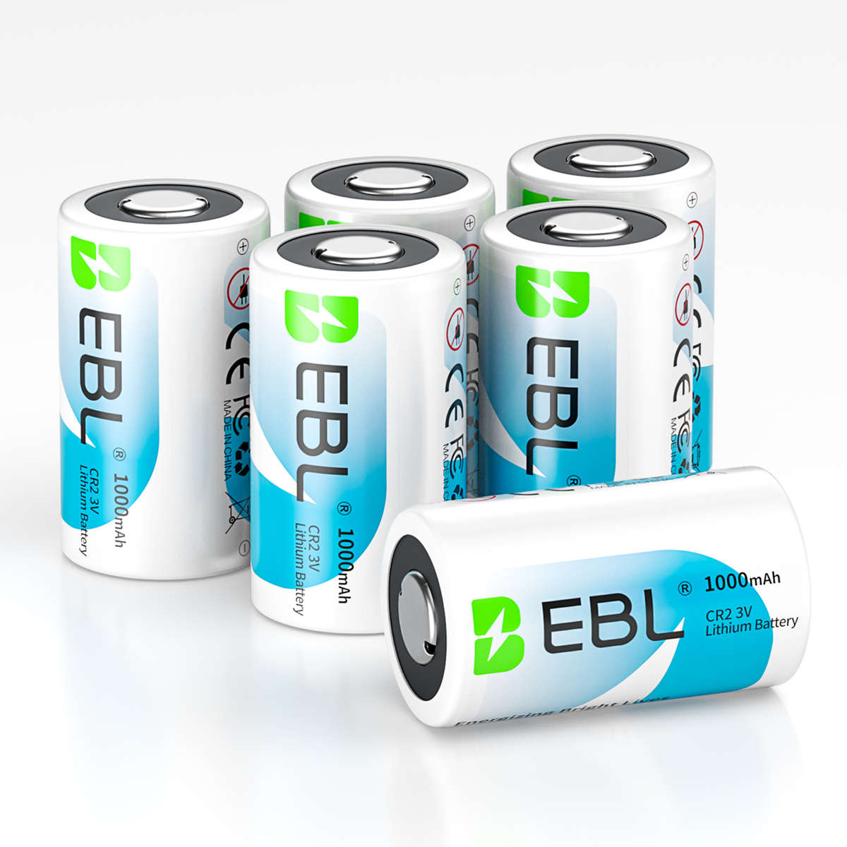 EBL CR2 Lithium Battery | 3V | 1000mAh | 4 Pack