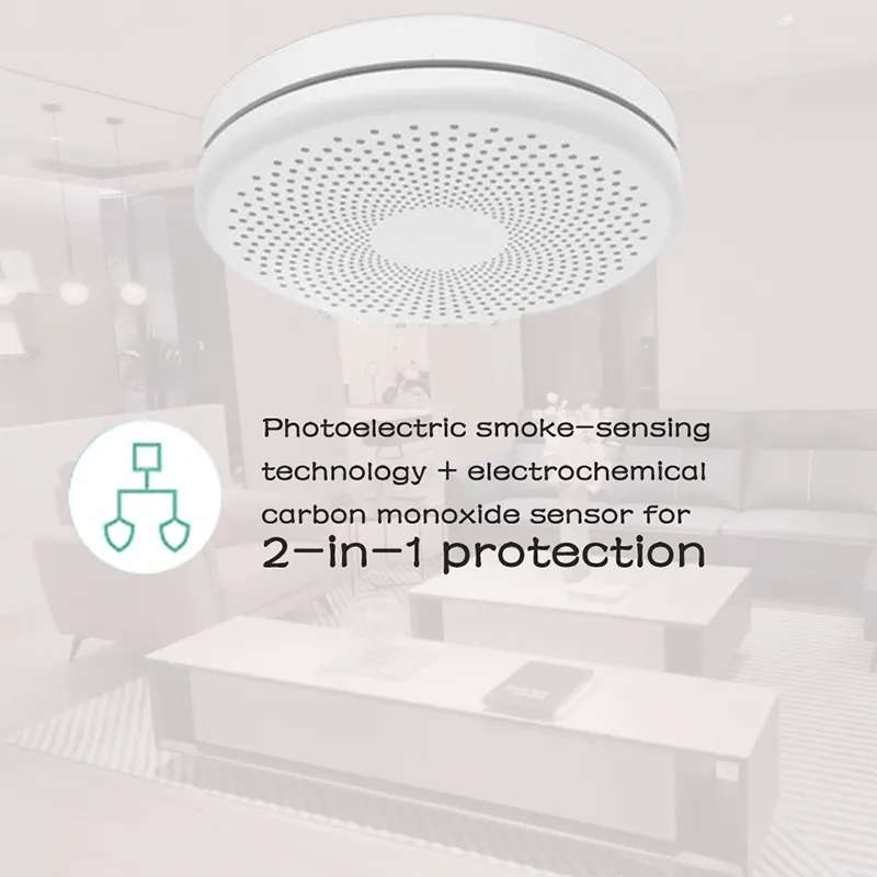 Smart Life Tuya WIFI Smoke & Carbon monoxide (CO) Detector Sensor