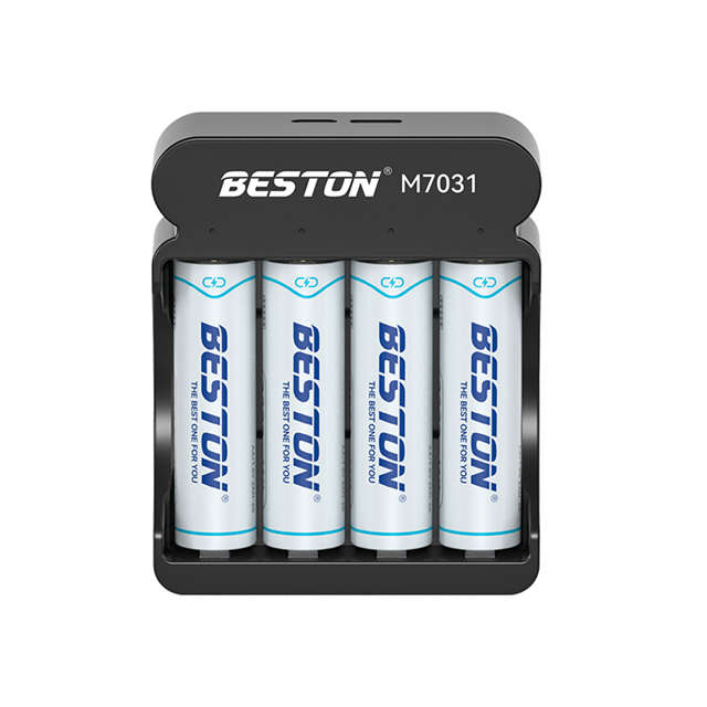 BESTON M7031 Rechargeable Lithium-ion Battery Charger for BESTON AA AAA 1.5V Batteries | 4 Slot