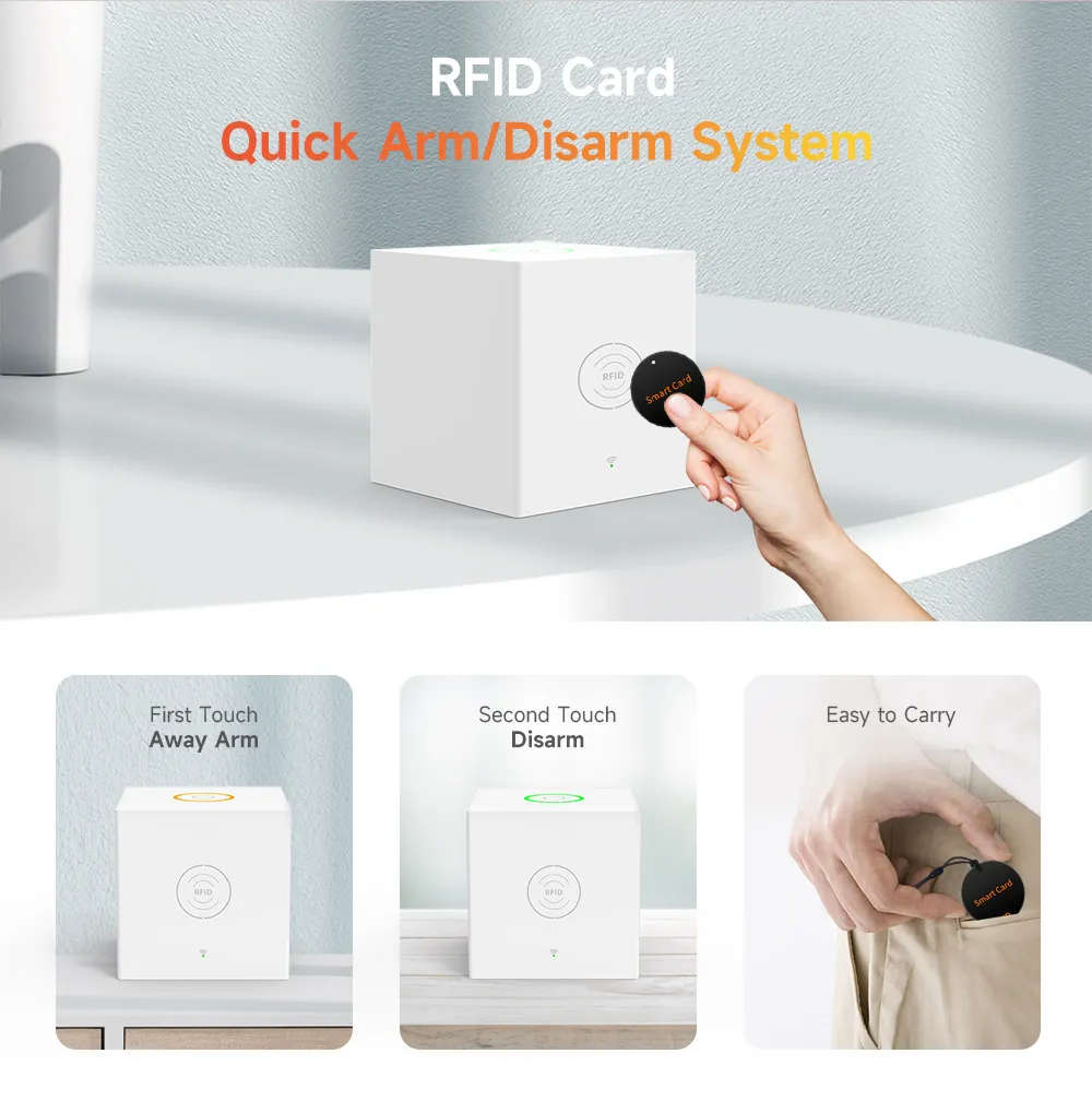 Smart Life Tuya WIFI Alarm System for Door Window PIR Motion Doorbell SOS Panic | 5V w/ Backup power