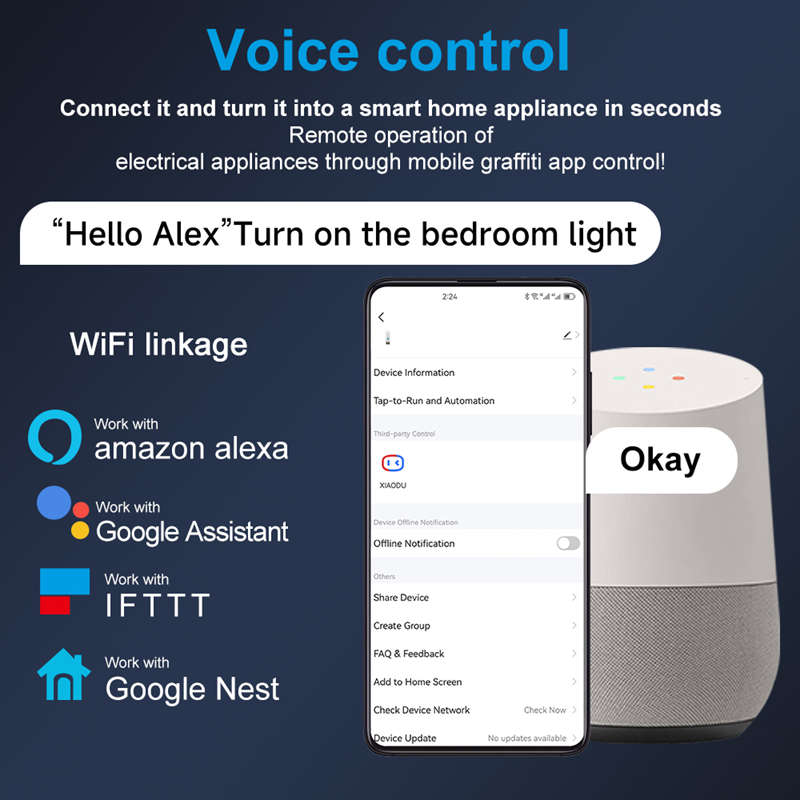 Smart Life Tuya WIFI 1P w/ Neutral & Leakage | 240V 63A 13800W 13.8KW w/ Power Monitor