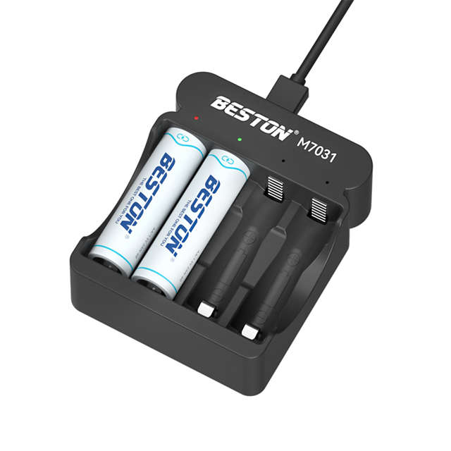 BESTON M7031 Rechargeable Lithium-ion Battery Charger for BESTON AA AAA 1.5V Batteries | 4 Slot