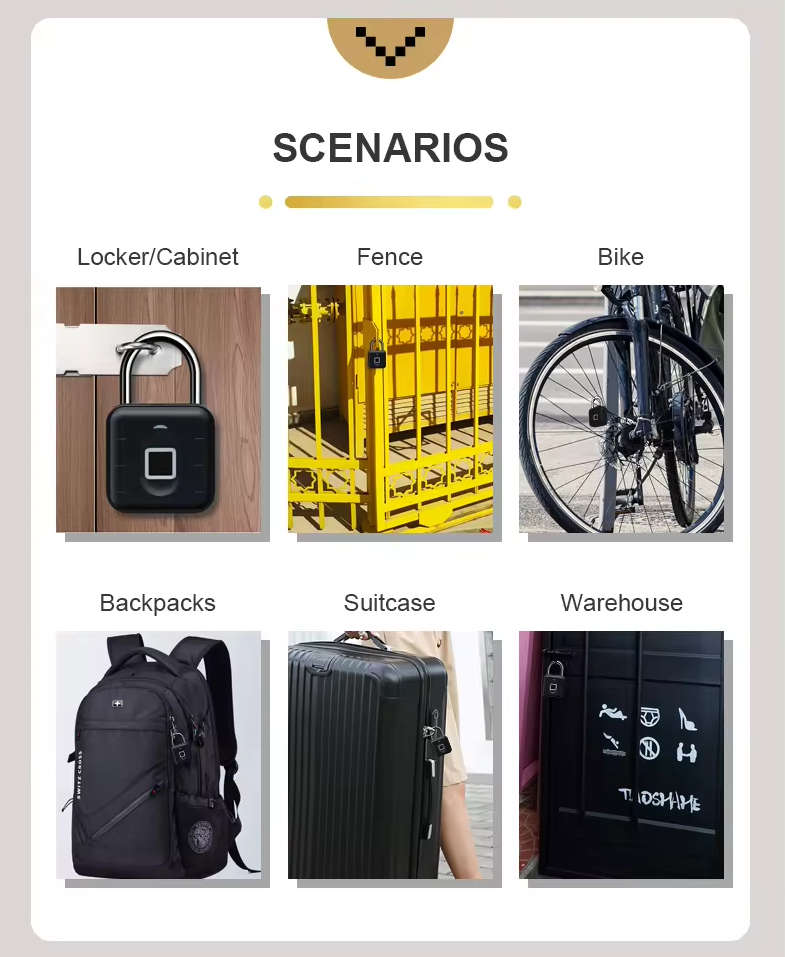 Smart Life Tuya Bluetooth Fingerprint Padlock