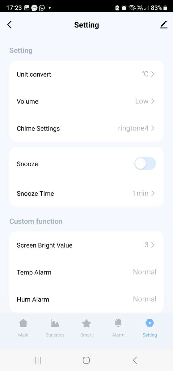 Smart Life Tuya WIFI Alarm Clock Time LED Display w/ Temperature & Humidity Sensor | 5V