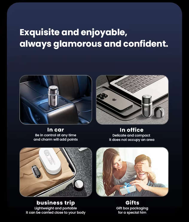 Portable Waterproof Electric Shaver Mini Razor for Wet & Dry Use | 5V Rechargeable (Silver)