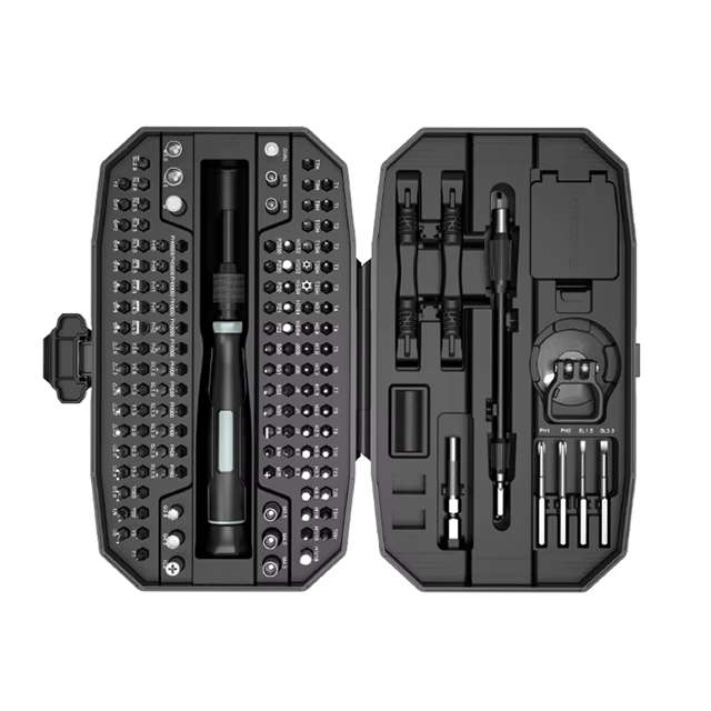 152 in 1 Precision Screwdriver Set w/ 140 Magnetic Bits Tool Kit w/ Carry Case | Black