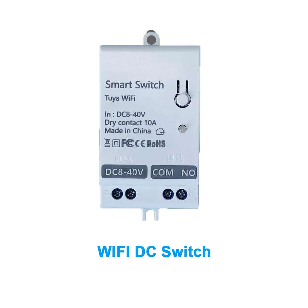 Smart Life Tuya WIFI 1CH DC8-40V 12V 24V 10A Max Dry Contact Switch Relay w/ RF433