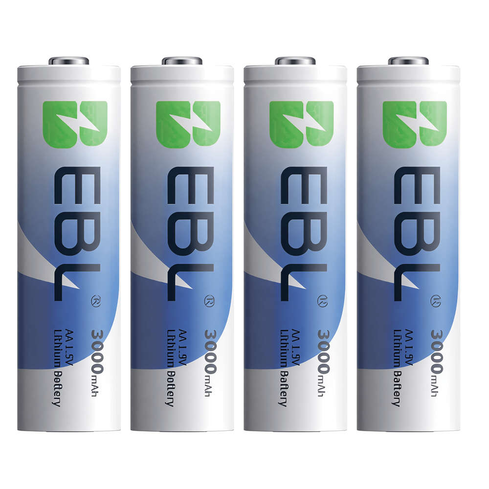 EBL AA Lithium Battery | 1.5V | 3000mAh | 4 Pack