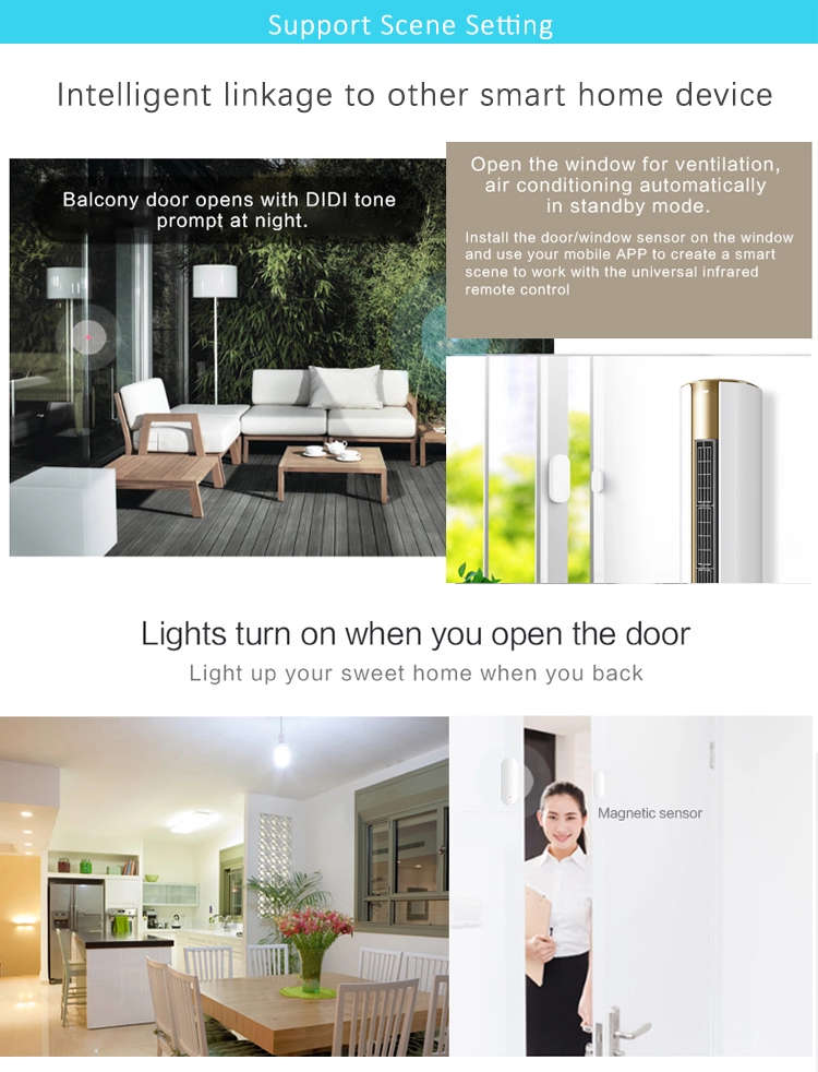 WIFI Control Smart Life Tuya Wireless Door or Window Sensor