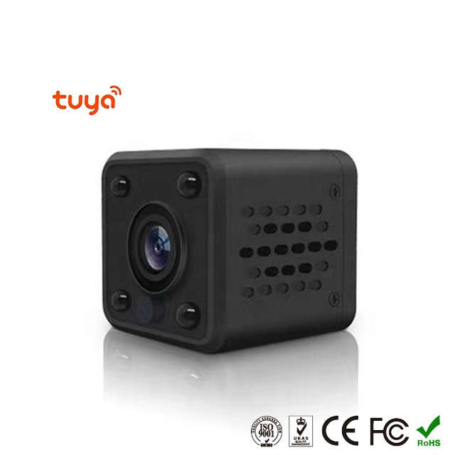 WIFI Control Smart Life Tuya Mini 1080P 2.0MP Camera with Built-in backup battery