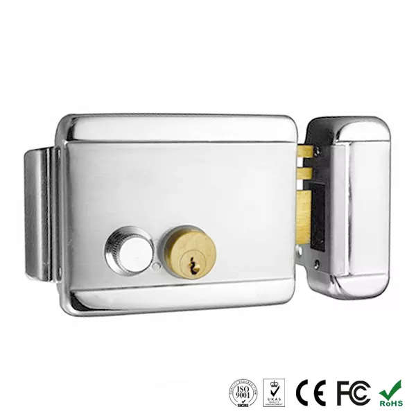 Metal Electric Rim Lock for Tuya Access Control | 12V