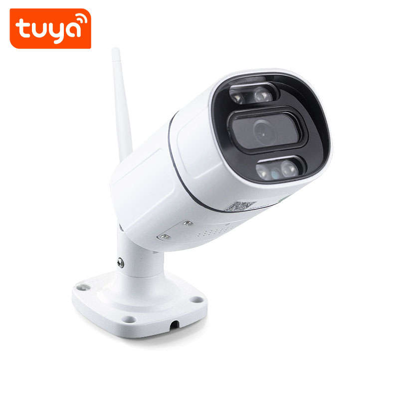 WIFI Control Smart Life Tuya Waterproof 3.0MP WiFi CCTV Camera With Double Lights